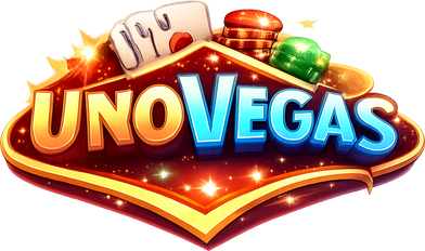 Logo unovegas berwarna futuristik
